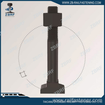 T bolt for casting in concrete sleeper